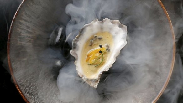 Oyster, yuzu and daiginjo sabayon from Kisume.