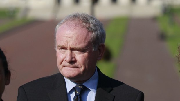Martin McGuinness in Belfast earlier this month.