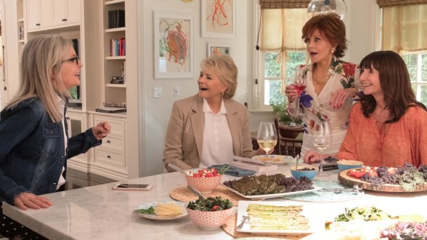 Book Club stars, from left, Diane Keaton, Candice Bergen, Jane Fonda and Mary Steenburgen.