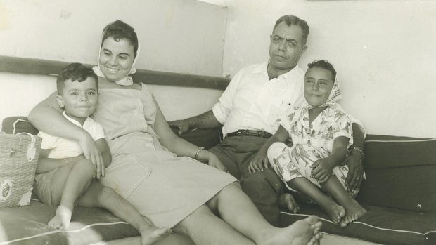 New start: Nick Kaldas (above, at left) with his parents and sister in Egypt in the 1960s.

