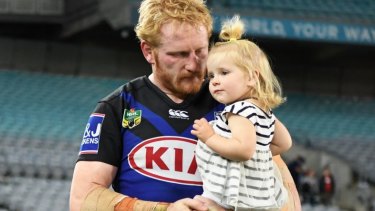 James Graham after his last match for the Bulldogs.