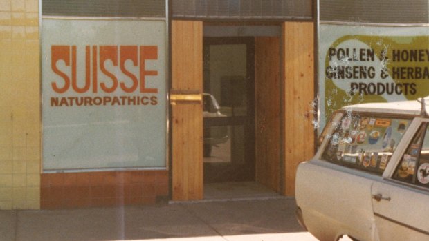 The first 'Suisse' shop in Airport West in Melbourne in the 1970s. 