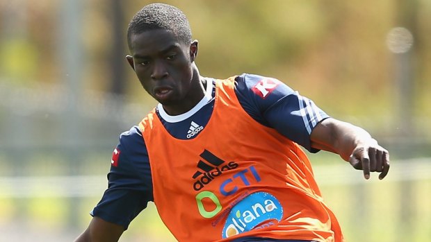 Canberra's Jason Geria, a defender with Melbourne Victory, is one of three new selections in the Socceroos squad.