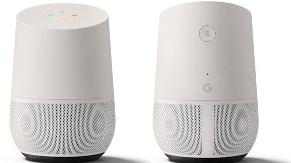 The Google Home smart speaker.