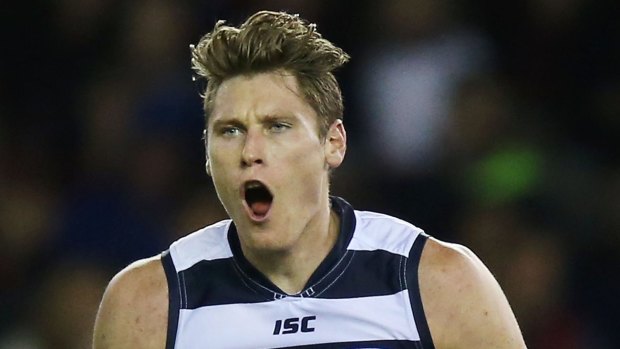 Mark Blicavs has re-signed with Geelong.