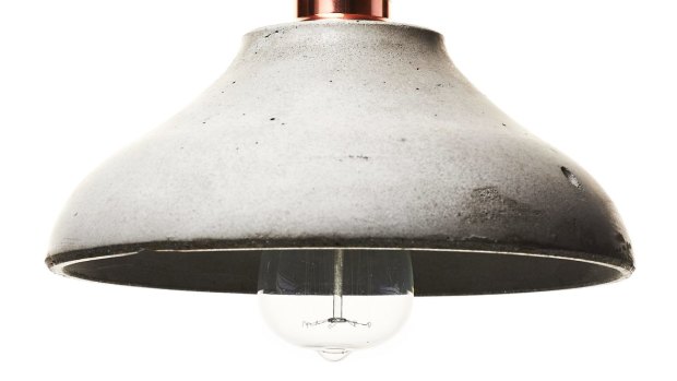  Concrete pendant light from Forge Design Co.