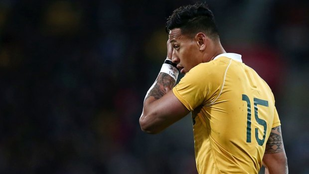 Struggling for form: Israel Folau has not scored a try in 11 successive Rugby Championship Tests.