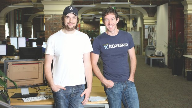 Atlassian founders Mike Cannon-Brookes and Scott Farquhar will hold 67.2 per cent of the total shares outstanding after the IPO.