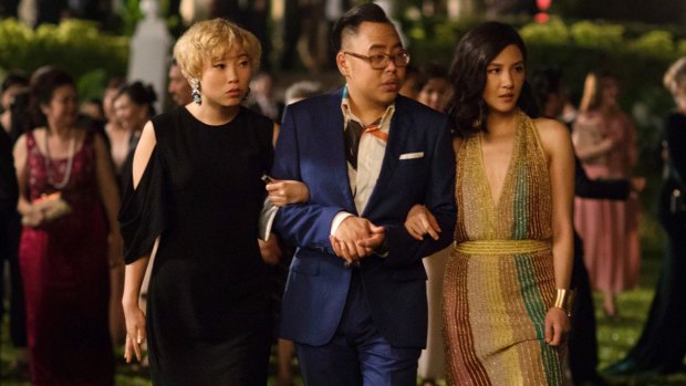  Awkwafina, Nico Santos and Constance Wu.