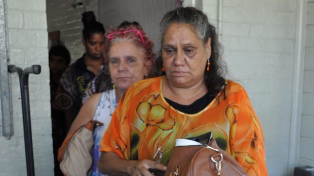 Relatives of the three children killed in Bowraville walk out on state government representatives on Friday after learning of the Wood review.  