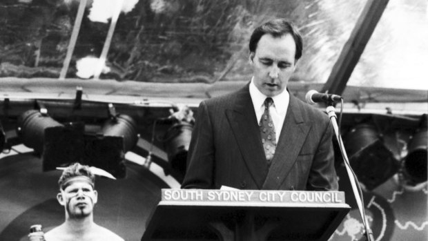 Australian Prime Minister Paul Keating delivers the emotional speech in Redfern, Sydney, to mark the International Year of the Worlds Indigenous People, 10 December 1992.