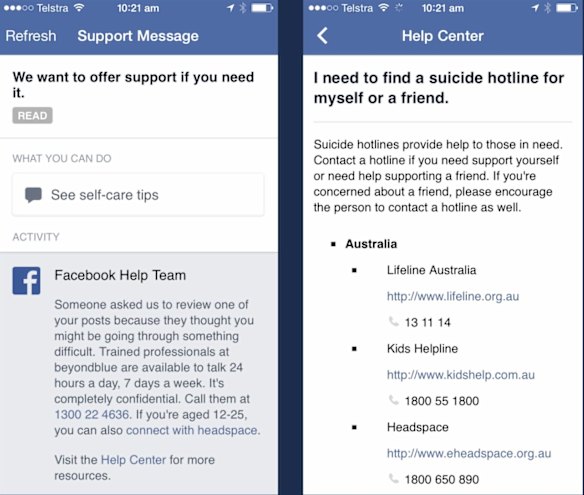 New Facebook support services.