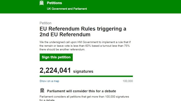 The petition has attracted millions of signatures. 