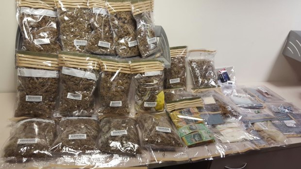 Drugs allegedly seized by police in Wolseley Road, Point Piper.