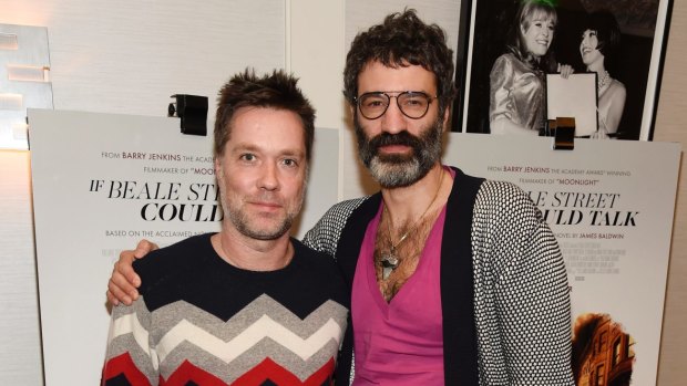 Rufus Wainwright, left, and his husband Jorn Weisbrodt earlier this month in West Hollywood.