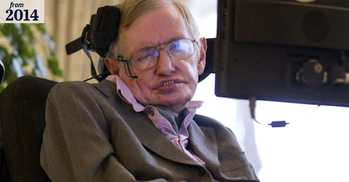 Stephen Hawking unveils new predictive speech platform, says AI 'could ...