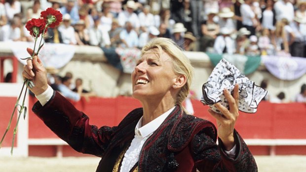 Marie Sara in the bullfighting ring in 2004.
