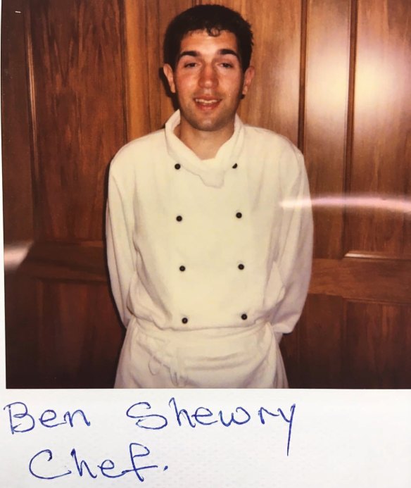 "Shagged". Ben Shewry's picture of himself at 23. He has now introduced a four-day work week.