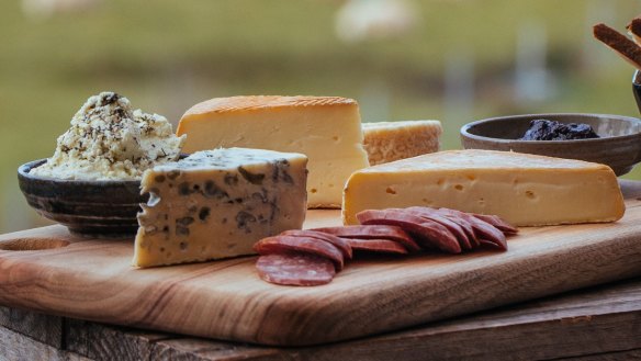 A selection of Grandvewe cheeses.