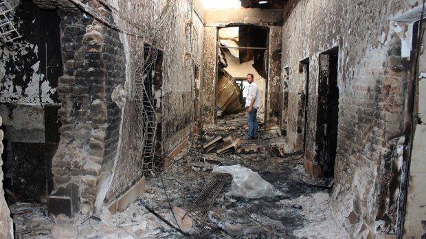 Yemen's Saada hospital run by Medecins Sans Frontieres  was bombed by a Saudi-led air strike on Tuesday, the second time this month an MSF facility has been hit in a war zone. On October 3 an MSF hospital in Kunduz in Afghanistan was hit by a US air strike killing 30 people (pictured). 