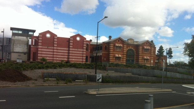 The historic Boggo Road Gaol site at Dutton Park is set for redevelopment, with the building pictured on the left due to be demolished.