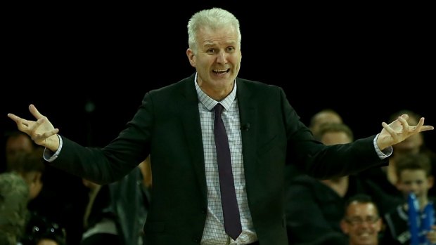 Laying down the law: Kings coach Andrew Gaze.