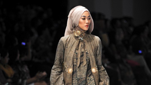 The rise in popularity of hijabs coincides with the boom in the Muslim population in Indonesia.