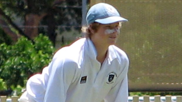 Steve Smith, here as a 16-year-old, spent time playing in Kent as a teenager.