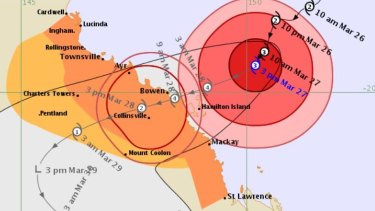 Mackay residents have been warned to evacuate ahead of a 2.5m storm surge.