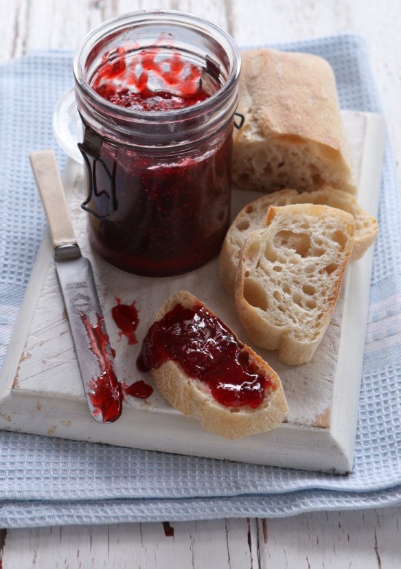 Strawberry vanilla jam.