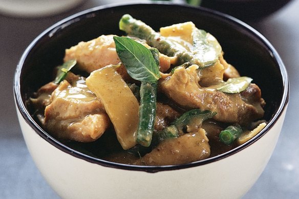 Thai green curry.