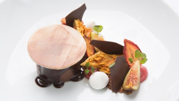 Go-to dessert: the budino di cioccolato might be served with fresh fig.
