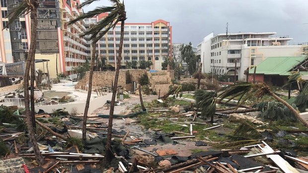 Irma cut a path of devastation across the northern Caribbean including St Martin.