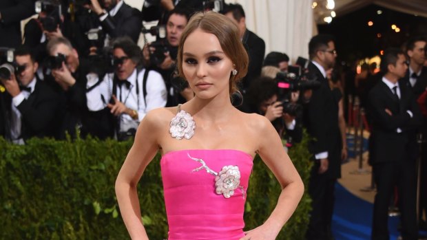 Lily-Rose Depp attends The Met Ball 2017.