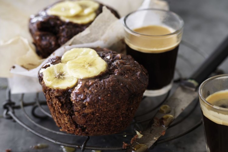 Dan Lepard's triple ginger banana muffins.