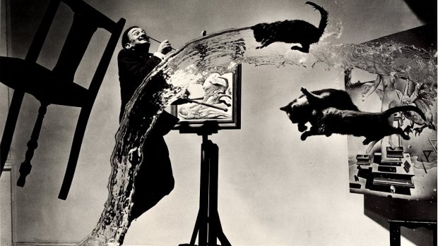 Salvador Dali: one of Philippe Halsman's subjects for the Jump Project.