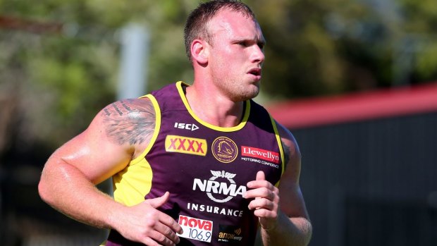 Making his case: Matt Lodge personally fronted Todd Greenberg to convince him he was a fit and proper person to play in the NRL.
