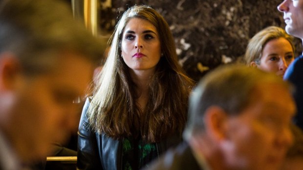 Hope Hicks is renowned for being the spokeswoman who never says anything. 