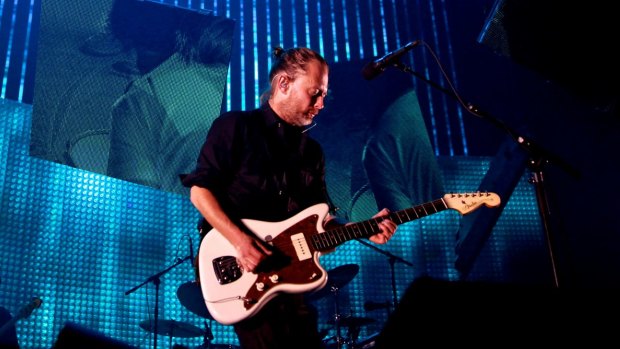 Thom Yorke with Radiohead in Sydney in 2012.