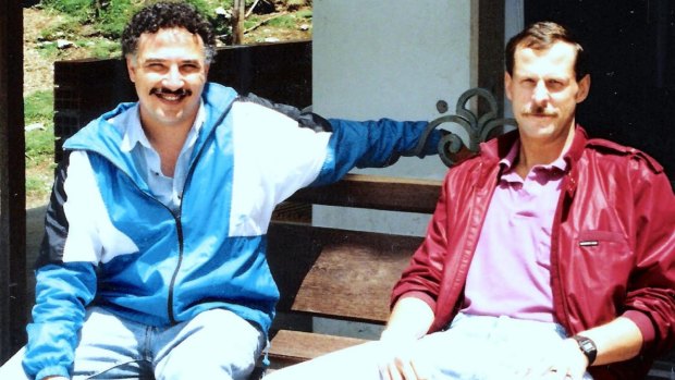 Javier Pena and Steve Murphy in Colombia in the late 1980s.