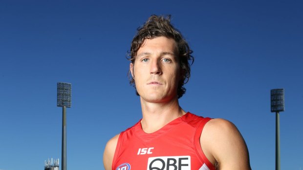 Kurt Tippett played 74 games in four seasons with the Swans.