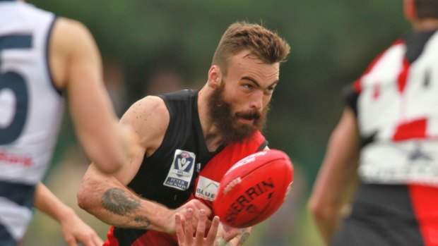 Hal Hunter playing in the VFL in 2013.