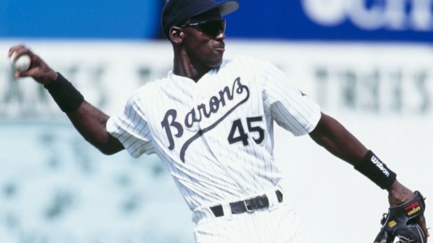 Ill-fated stint: Michael Jordan during his time in the minor leagues with the Birmingham Barons.