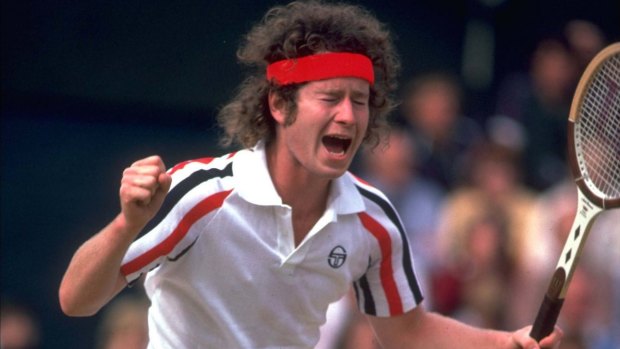 Superbrat: John McEnroe at Wimbledon in 1980.