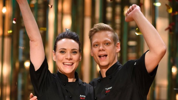 Serious siblings Amy and Tyson were the MKR victors.