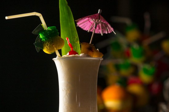 Go-to drink: the pina colada.