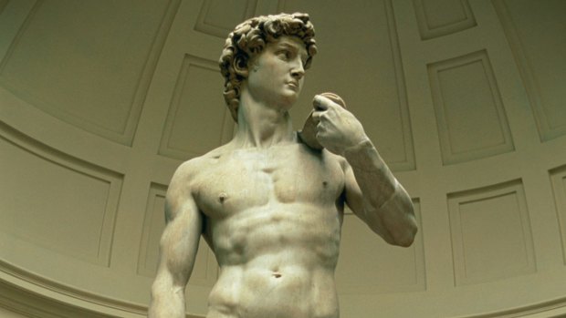 Michelangelo's statue of David.