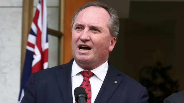 Deputy Prime Minister Barnaby Joyce, pictured with Malcolm Turnbull, says he's not bothered about missing out on a gig as Acting Prime Minister. 