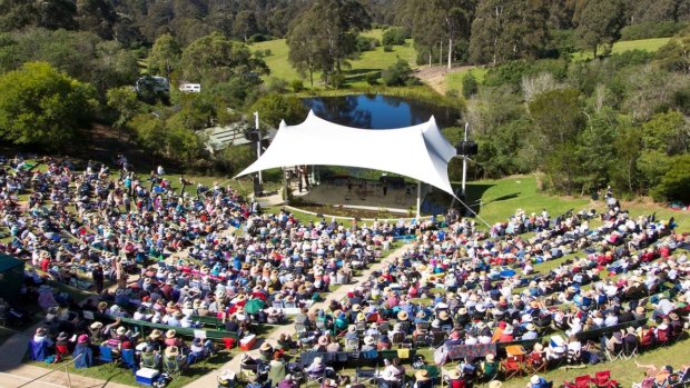 The Four Winds festival features a natural amphitheatre. 