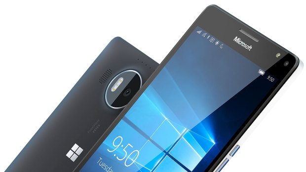 One of Microsoft's newest smartphones, the Lumia 950 XL.